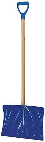 18" Poly Snow Shovel with 37" Wood Handle, Weight: 2 lb. 4 oz.