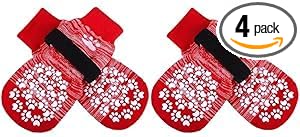 Anti Slip Dog Socks to Prevent Licking Paws, Dog Shoes for Hot Pavement, Dog Booties for Small Medium Large Senior Dogs, Traction Control Boots & Paw Protectors for Hardwood Floors