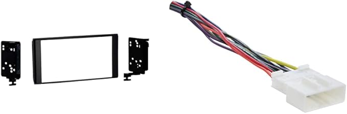 Metra 95-8905B Double DIN Dash Installation Kit for Select 2012-Up Subaru Impreza Vehicles (Black) & Metra 70-7552 Radio Wiring Harness for Nissan 2007-Up/Select Subaru 2008-Up
