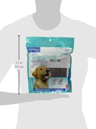 Virbac C.E.T.® VEGGIEDENT® FR3SH® Tartar Control Chews for Dogs with digestive health support, VOHC Approved, Extra Small <11lbs