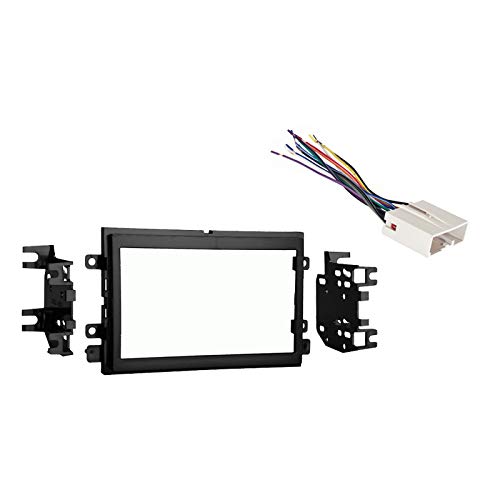 Compatible with Ford Freestar 2004 2005 2006 2007 Double DIN Stereo Harness Radio Install Dash Kit Package