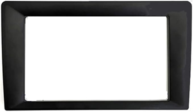 9 to 7'' inch Car Frame Fascia Bezel Adapter for Universal 2 Dobule Din Car Radio DVD CD Stereo GPS Navigation (Black)