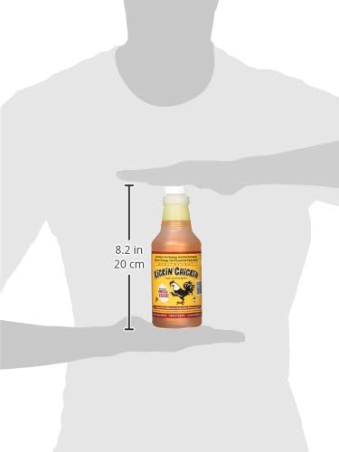 Healthy Coat Kickin' Chicken Feed Supplement: Gallon. Plumage, Skin, Molting, Egg, Immune System, Energy (Pint)