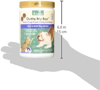 NaturVet – Outta My Box – 500 Soft Chews – Deters Dogs from Eating Cat Stools – Reduces Cat Stool Odors – for Dogs & Cats – 50 Day Supply