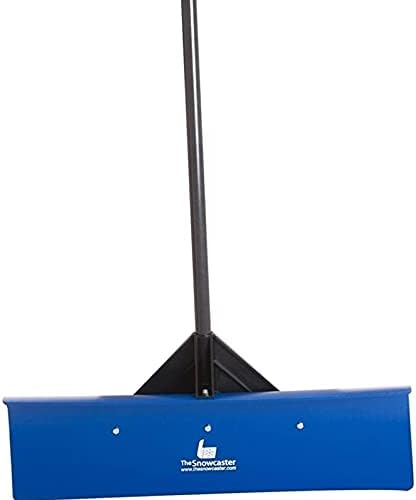 30-Inch Snow Pusher & Barn Shovel #30UPH | Heavy Duty 30-Inch Plastic Blade | Snow Removal for Driveway, Doorway, Sidewalks | Commercial & Residential (Blue)