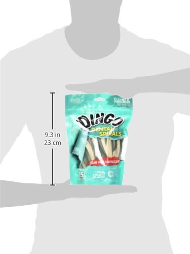 Dingo Dental Sticks for Tarter Control and Freshening Breath, Made with Real Chicken, Great Treats for Small, Medium, and, Large Dogs 15-Count