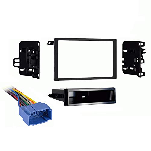 Compatible with Suzuki Aerio 5 Door 2002 Double DIN Stereo Harness Radio Install Dash Kit