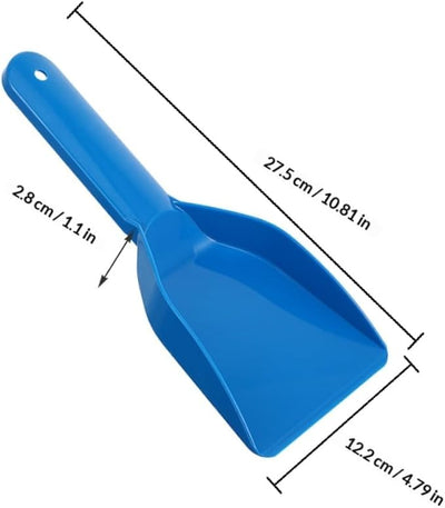 2pcs Compact Ice Scraper Snow Shovel for Car Windshield and Freezer, Sturdy Pp Plastic Snow Removal Tool for Winter Toolkit and Kitchen Use