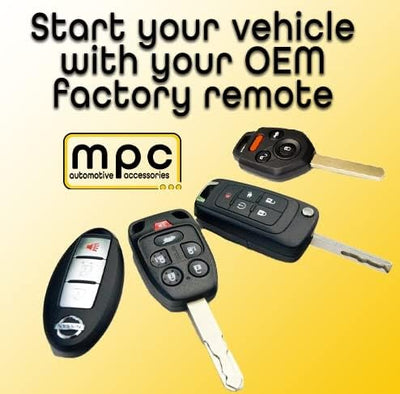 MPC Remote Start Kit Compatible with 2008-2013 Jeep Liberty || 100% Plug N Play || Press OEM Key Fob 3X Lock to Start || Key to Start || USA Tech Support