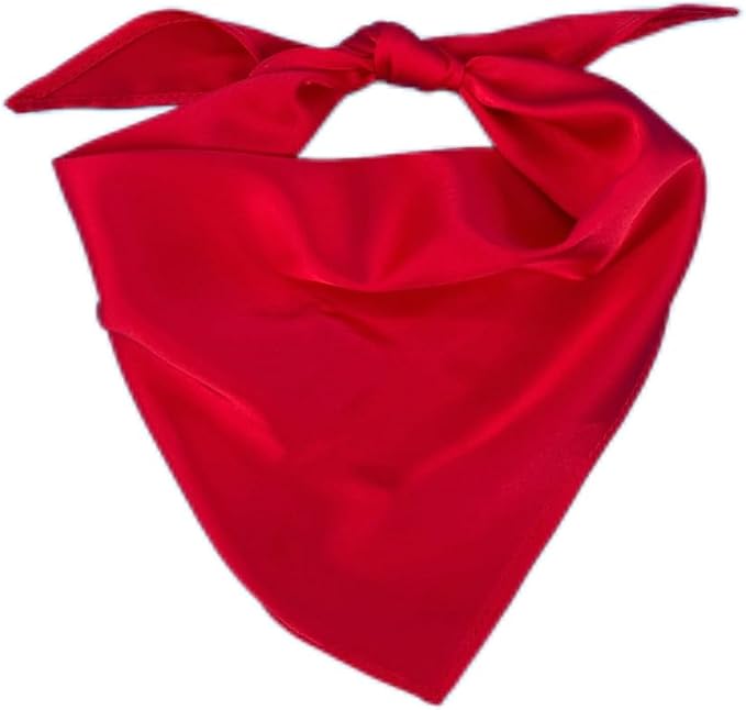 1 Pack Red Dog Bandana Plain Dog Scarf for Medium Large Dogs