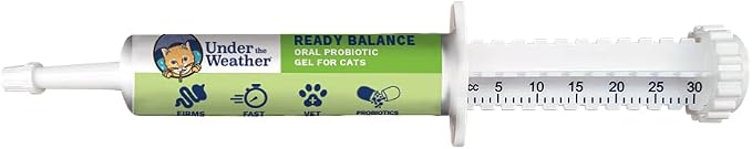 Pet | Ready Balance for Cats | Oral Probiotic and Prebiotic Gel | Maximum Strength Digestive Support | Beneficial Bacteria, Live Probiotics, Vitamins & Prebiotic Inulin