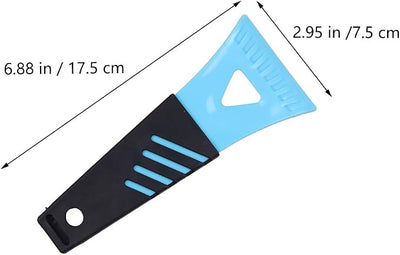 Mini Plastic Ice Scraper Shovel for Freezer and Car 6.9 Inch Lightweight Defrosting Tool for Snow Frost and Ice Removal Portable Plastic Scraper with Random Color