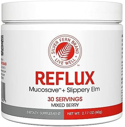 Reflux - Digestive Supplement - Each Tub = 30 Scoops = 30 Servings - Mucosal Support for Acid Issues - with Mucosave FG and Slippery Elm Bark (1 Tub)