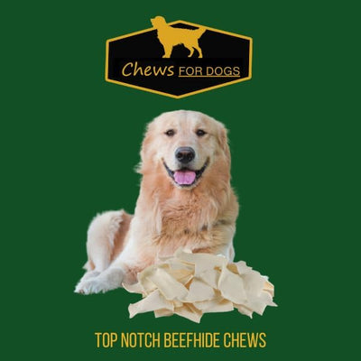 Chews for Dogs Premium Rawhide Chips – Natural Long-Lasting Treats (4 Pounds)