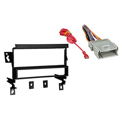 Harmony Audio Compatible with Chevy Prizm 2000 2001 2002 2003 Single DIN Stereo Harness Radio Install Dash Kit Package