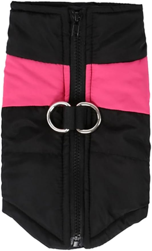Winter Waterproof Windproof Dog Jacket - Warm Vest Coat for Small & Medium Dogs - Not Suitable for Big Dogs C-Pink X-Large