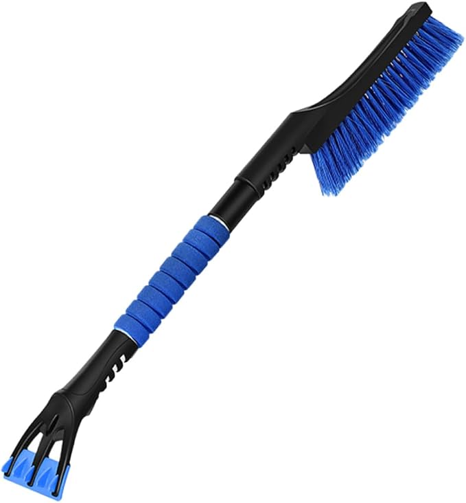 BESPORTBLE Detachable Snow Brush with Ice Scraper Durable Bristles for Efficient Snow Removal Compact Winter Accessory for Cars Suvs