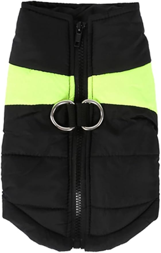 Winter Waterproof Windproof Dog Jacket - Warm Vest Coat for Small & Medium Dogs - Not Suitable for Big Dogs C-Green X-Small