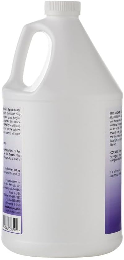 Kenic Emu Oil Itchy Skin Relief for Dry, Irritated Coats & Hot Spots - Leave-in Conditioning Formula Soothes and Moisturizes for Comfort and Shine, Made in USA