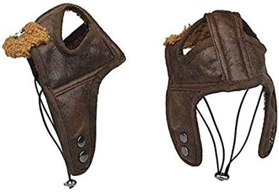 Leconpet Dog Aviator Hat, Dog Winter Pilot Hat with Ear Flaps for Cold Weather (XL, Brown)
