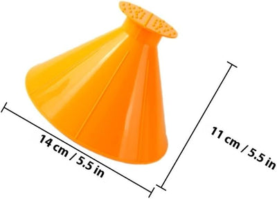 LABRIMP 5pcs Cone Shaped Ice Scrapers Snow Shovel Set for Car and Truck Windshield Deicing Compact and Portable Abs Material Multi-Purpose Winter Automotive Accessory