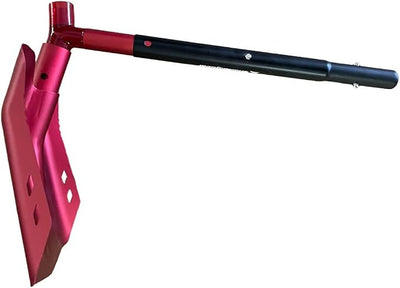 Emergency Snow Shovel with Saw - Converts from Dig to Chop/Hoe Mode - Portable for Snowmobiles, Skiing, Backcountry, Avalanche Rescue - Winter Survival Gear for Car, Camping - T6 Aluminum