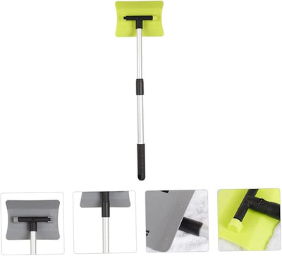 Multi-Function Snow Removal Shovel for Car Ice Scraper Scratch- Material Telescopic Design Compact Storage Random