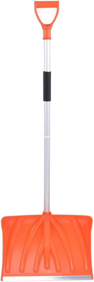 Snow Shovel for Car & Home – Large Capacity D-Handle Aluminum Shovel, Lightweight 1.1kg, Detachable for Trunk Storage, Pushes Snow, Ice, Sand & Mulch (53")