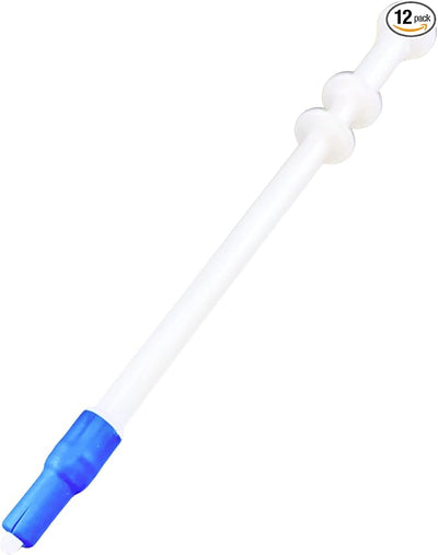 Pill Shooter for Dogs and Cats (12-PACK) – Soft Tip Pet Piller for Easy Medication Delivery | Pill Gun Dispenser Tool for Small or Large Pets | Upgraded H- Bar Design Reusable Syringe Device – Blue
