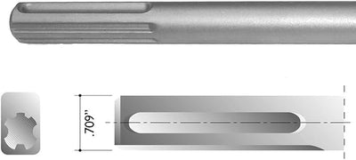 Champion Chisel, 6" x 6" SDS Max Tamping Pad and Shank/Backfill Tamping and Surface Tamping Tool