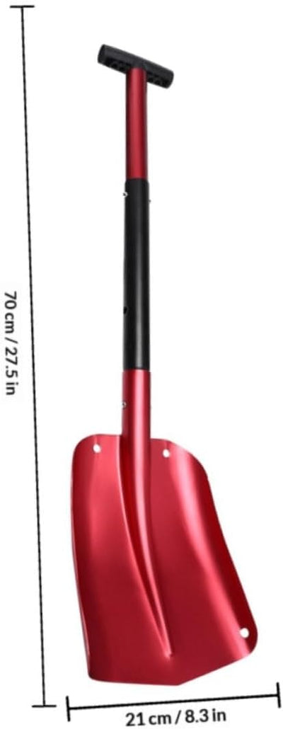 Aluminum Alloy Snow Shovel Detachable Lightweight Wide Car Shovel for Winter Snow and Ice Removal with Carry Bag