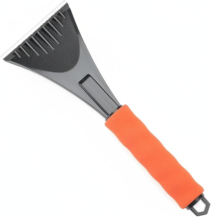 Glove Box Snow Shovel, Detachable PP Plastic Blade with EVA Grip Handle, Compact Vehicle Winter Tool for Car Trunk Storage (1 PC)