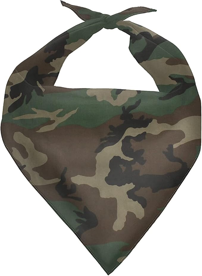 Camo Dog Bandana Washable Headband Scarf Square Pet Scarf Accessories for Dogs Cats