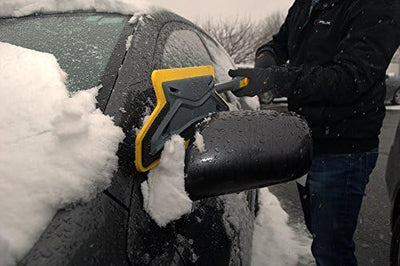 True Temper ABTT5212 Telescoping Scratch-Free Snow Brush with End Scraper and Cushioned Grip, 52-Inch