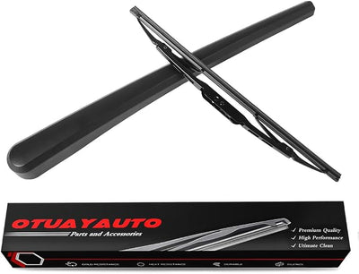 OTUAYAUTO Rear Windshield Wiper Replacement for Chevrolet Chevy Equinox 2010-2017, GMC Terrain 2010-2017, Back Wiper Blade Arm Cover Kits Accessories Assembly for Rear Window