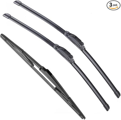 3pcs Windshield Wiper Blade Replacement For 2011-2015 Kia Sorento 2014-2019 Soul EV 24"+20" Front Windscreen Wiper For U/J hook 11" Rear wiper blade