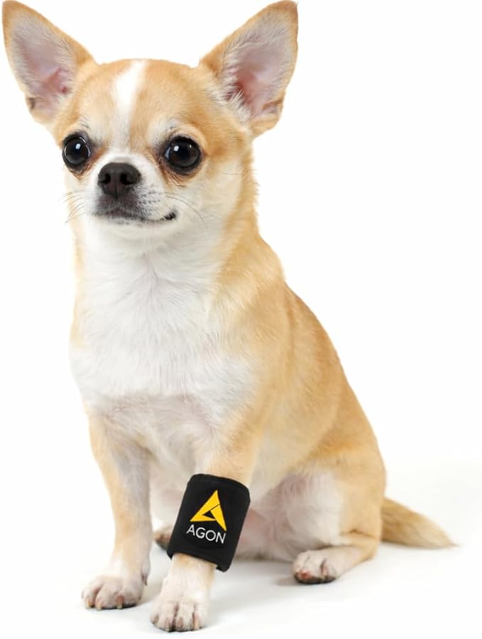 Dog Canine Front Leg Brace Paw Compression Wraps with Protects Wounds Brace Heals and Prevents Injuries and Sprains Helps with Loss of Stability Caused by Arthritis (XXS/XS)