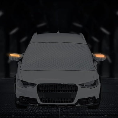 Healifty Snow Windshield Cover for Car Protects Windshield from Frost Snow and Ice with Built-in Magnets Pe Aluminum Film Material Winter Sun Shade for Vehicle