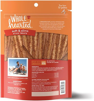 WholeHearted by Petco Grain Free Soft and Chewy Chicken Recipe Dog Stick Treats 16 oz