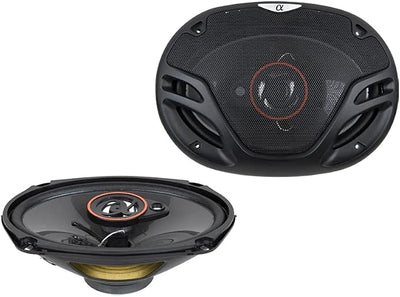 Alphasonik AS29 Loudspeakers 1 Pair of 6X9 500W Max 3-Way Speakers 4 Ohms Premium Quality Audio Door Speakers for Car or Truck Stereo Sound System