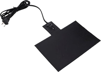 8-1/2'' x 7-7/8'' Silicone Battery Heater Pad with Thermostatically Control and Plug, Automotive Electric Silicone Battery Warmer Pad, 120V, 60Watts, Grey