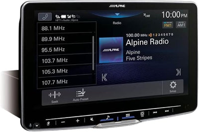 Alpine Halo9 ILX-F509 9" Digital Multimedia Receiver (Does Not Play Discs) with Back-Up Bullet Camera and SiriusXM Tuner