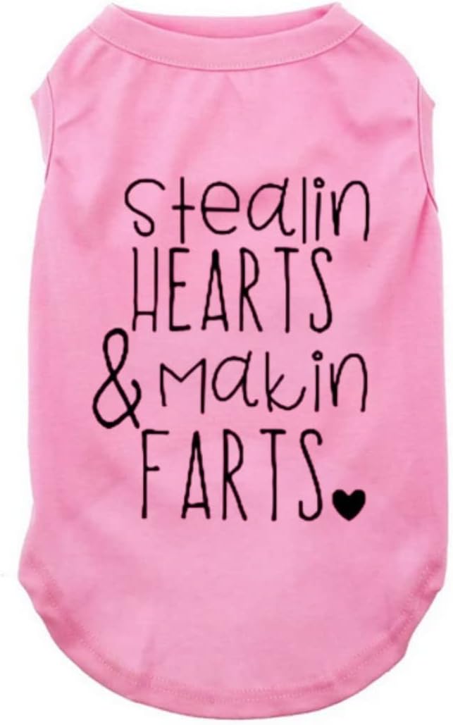 Dog Shirts for Pet Clothes Soft Breathable Puppy Shirts Pop Culture Thing 1 to Thing 9 Printed Pet T-Shirt (Pink, X-Large)