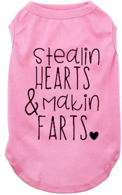 Dog Shirts for Pet Clothes Soft Breathable Puppy Shirts Pop Culture Thing 1 to Thing 9 Printed Pet T-Shirt (Pink, Medium)