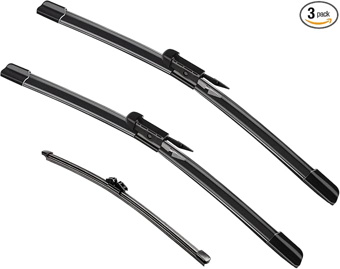 3 Factory Windshield Wiper Blades Replacement For 2024-2011 Ford Explorer | Original Equipment,26"+20"+11"(Set of 3) Pinch Tab,Automotive Windshield Wipers,All-Weather,Exact Fit,Easy Installation
