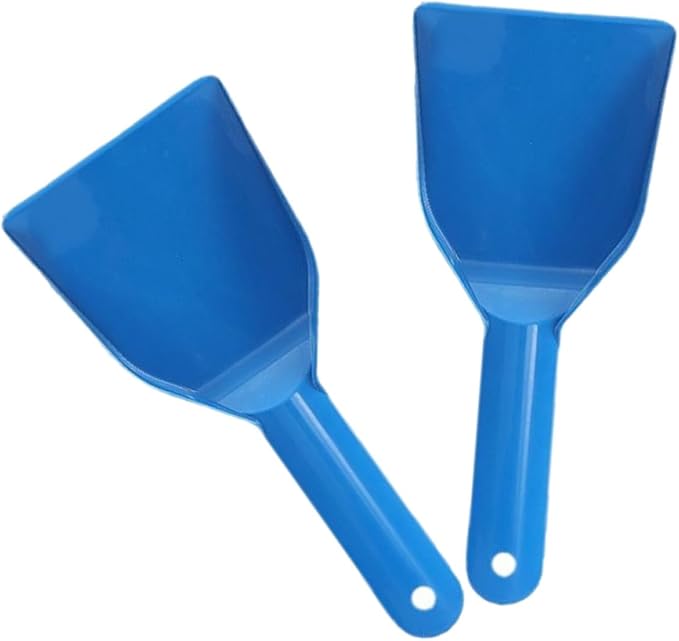 2pcs Compact Ice Scraper Snow Shovel for Car Windshield and Freezer, Sturdy Pp Plastic Snow Removal Tool for Winter Toolkit and Kitchen Use