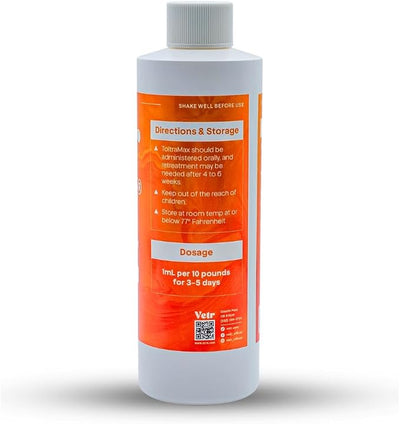 Toltrazuril 10.0% for Horses, Dogs, Cats, 240mL/8.1 Ounce, for Non-Food Chain Animals
