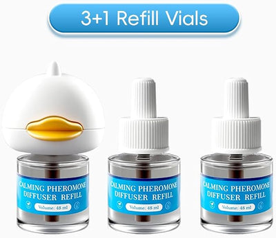 PRO! Dog Calming Diffuser – Pheromone Plug-in for Anxiety Relief, Stop Dog Peeing in House & Barking – Calming Device with Essential Oils, Compatible with Therapet MD, 30-Day Refill | 30-Day Refill