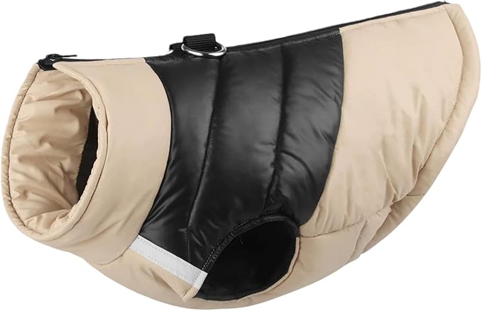Winter Christmas Waterproof Windproof Dog Jacket - Warm Vest Coat for Small & Medium Dogs - Not Suitable for Big Dogs C-3-light Brown 3X-Large