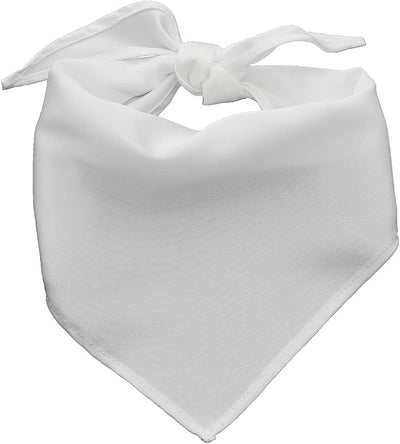 Sublimation Dog Bandana White Chiffon Dog Scarf for Small Medium Large Dogs